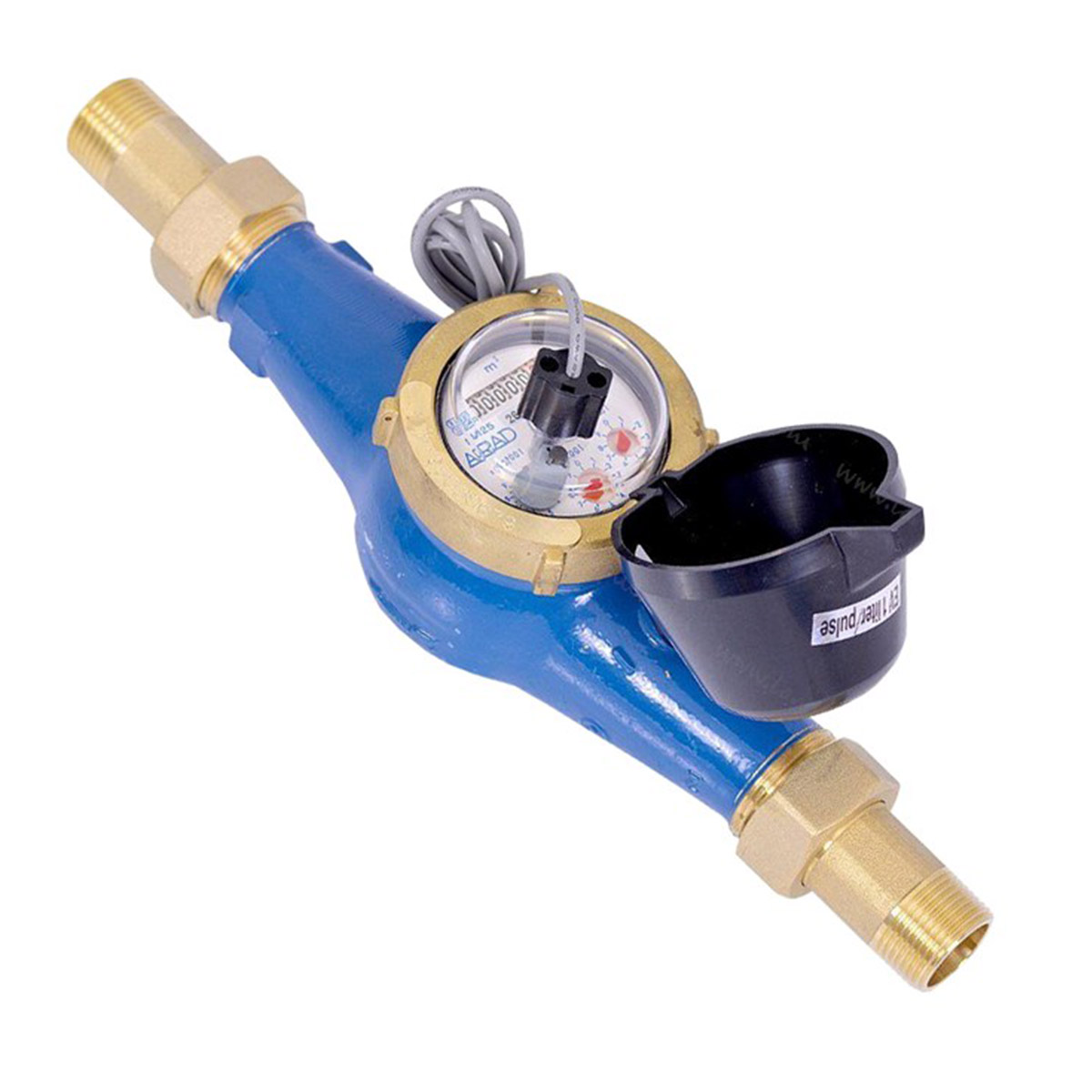 Pulsatie watermeter nat telwerk 1"
