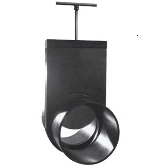 HDPE schuifafsluiter met spieeinden 110