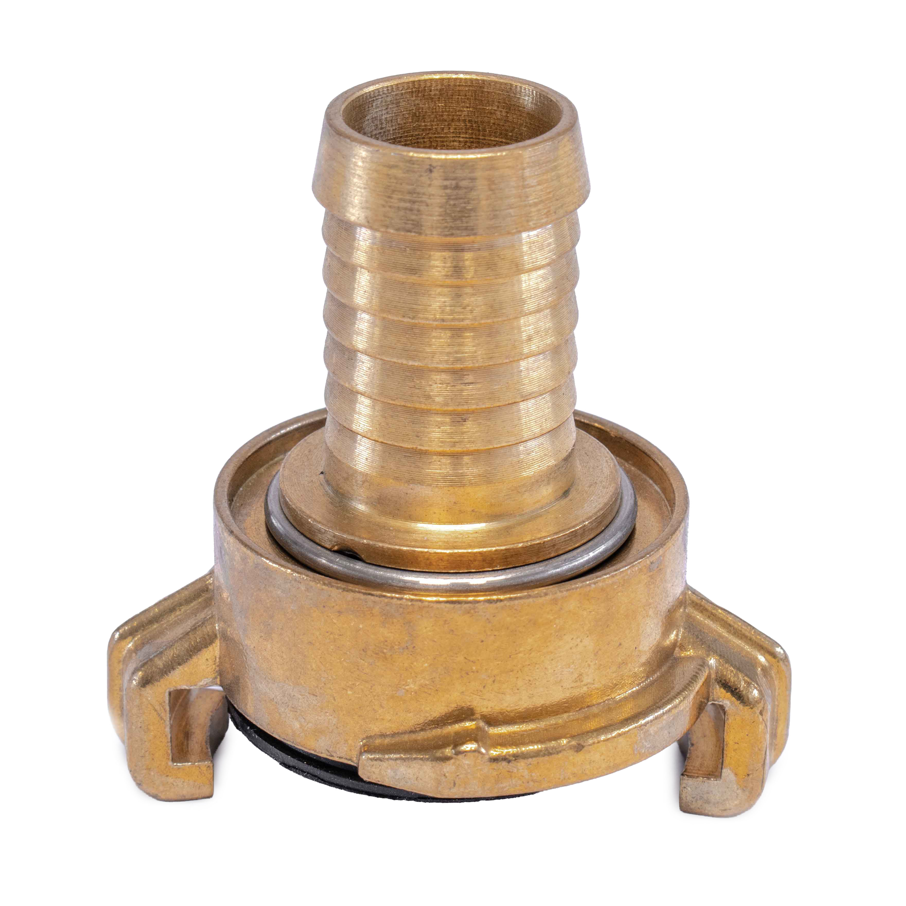 Koppeling messing, 1/2 slangtule