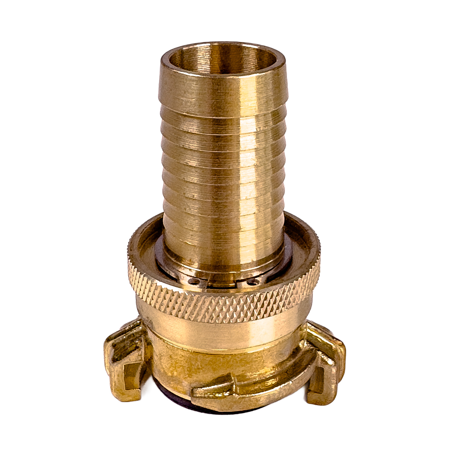 Koppeling messing, 1/2 slangtule