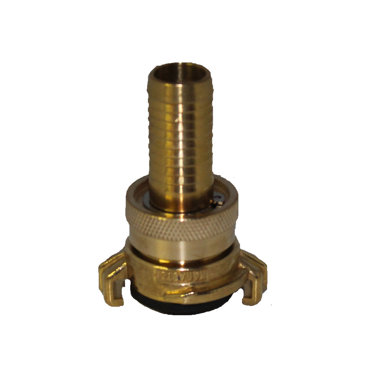 Koppeling messing, 1 slangtule