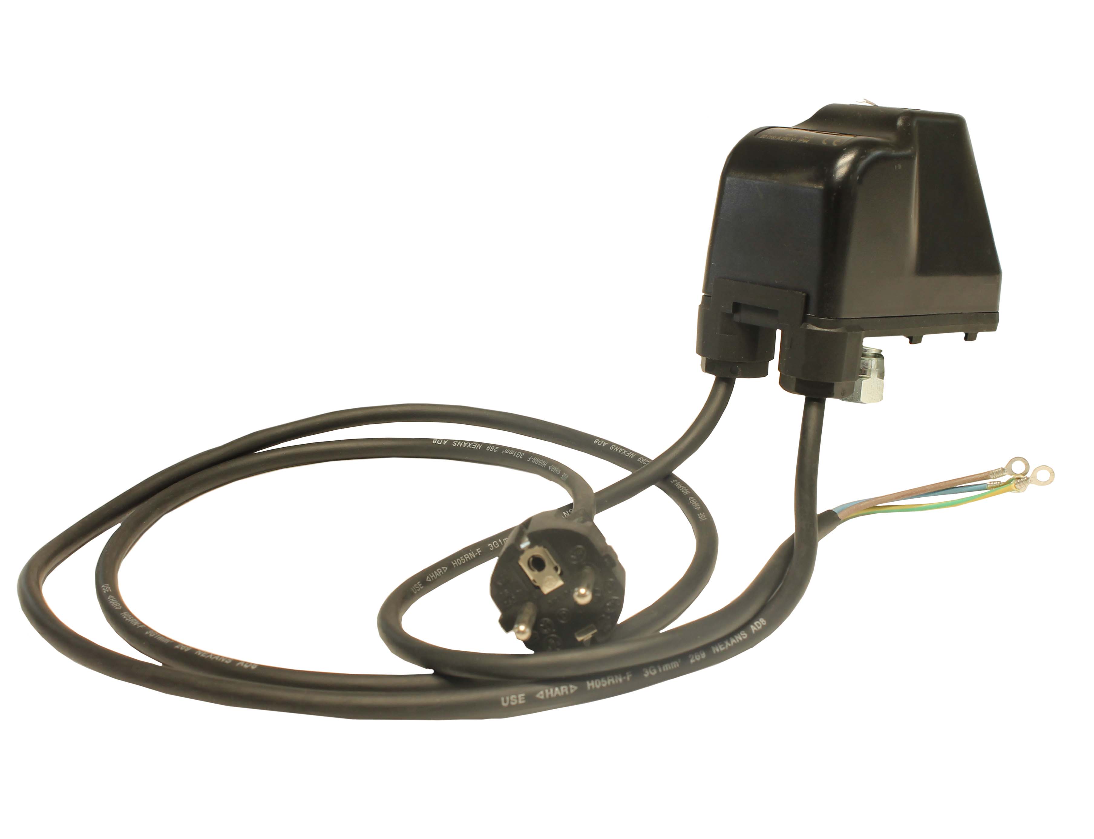 Drukschakelaar PM/5, 250 Volt + kabels