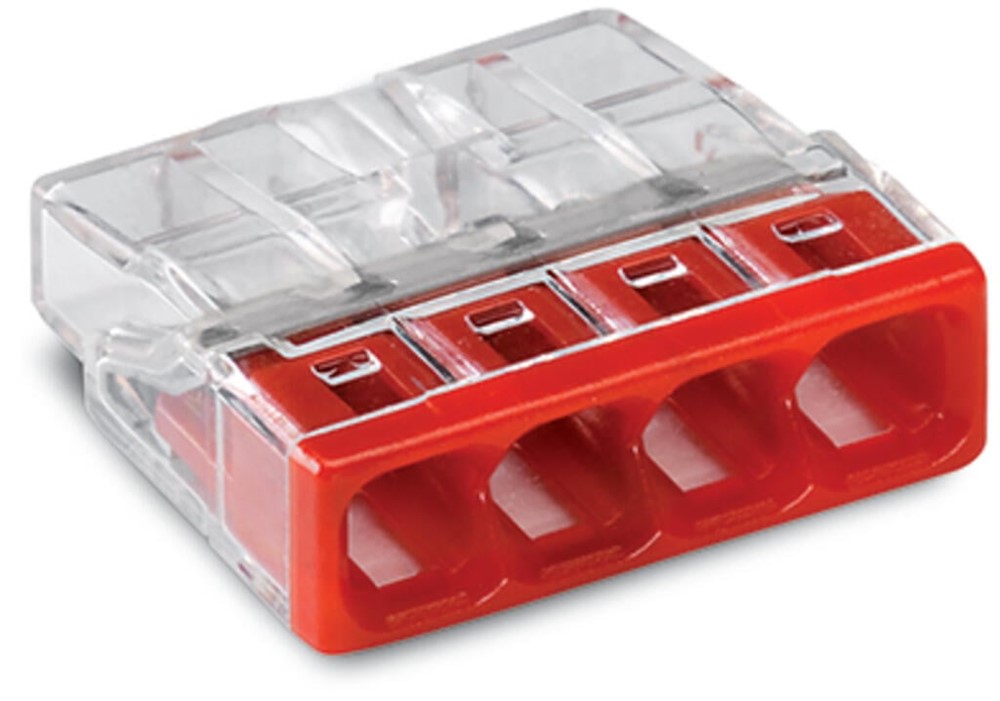 WAGO Lasklem 5 voudig 0.5-2.5mm² massief geel - 100 stuks WAGO Lasklem 5 voudig 0.5-2.5mm² massief geel - 100 stuks