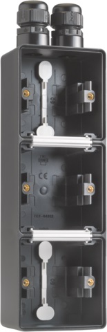 Niko Hydro opbouwdoos 3-V ver, 2x wartel