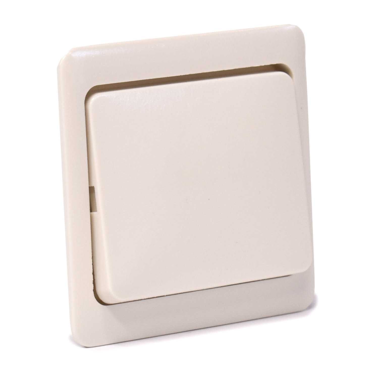 Klemwip inbouw 1p schakelaar, crème