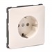 Wandcontactdoos inbouw aarde, 1-v crème