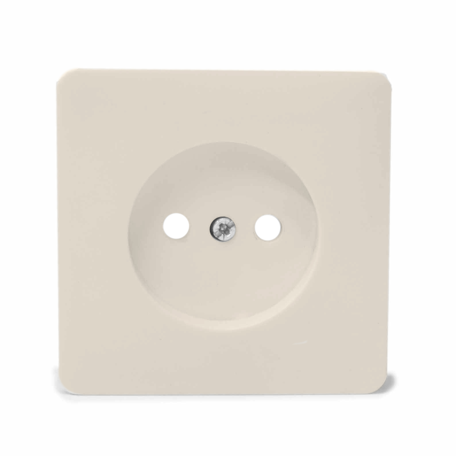 Wandcontactdoos inbouw, 1-v crème