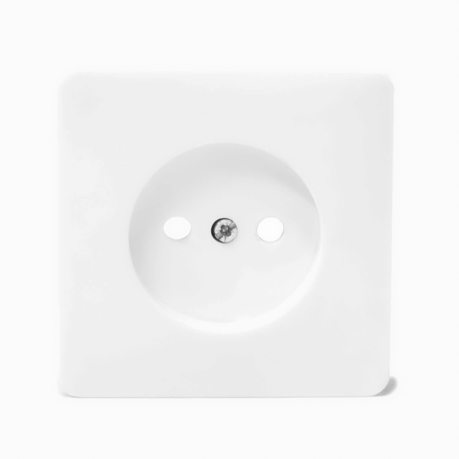 Wandcontactdoos inbouw, 1-v wit