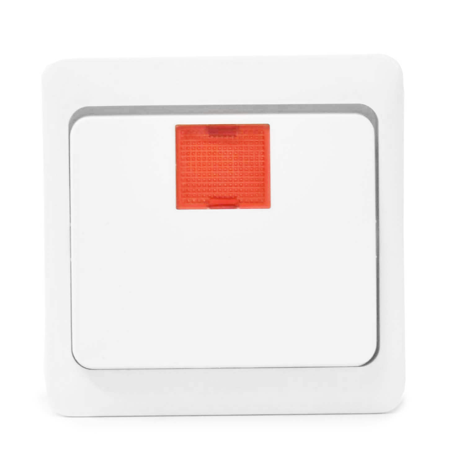 Enkele klemwip controle inbouw, wit