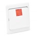 Enkele klemwip controle inbouw, wit