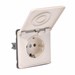 Wandcontactdoos inbouw deksel, 1-v, crèm