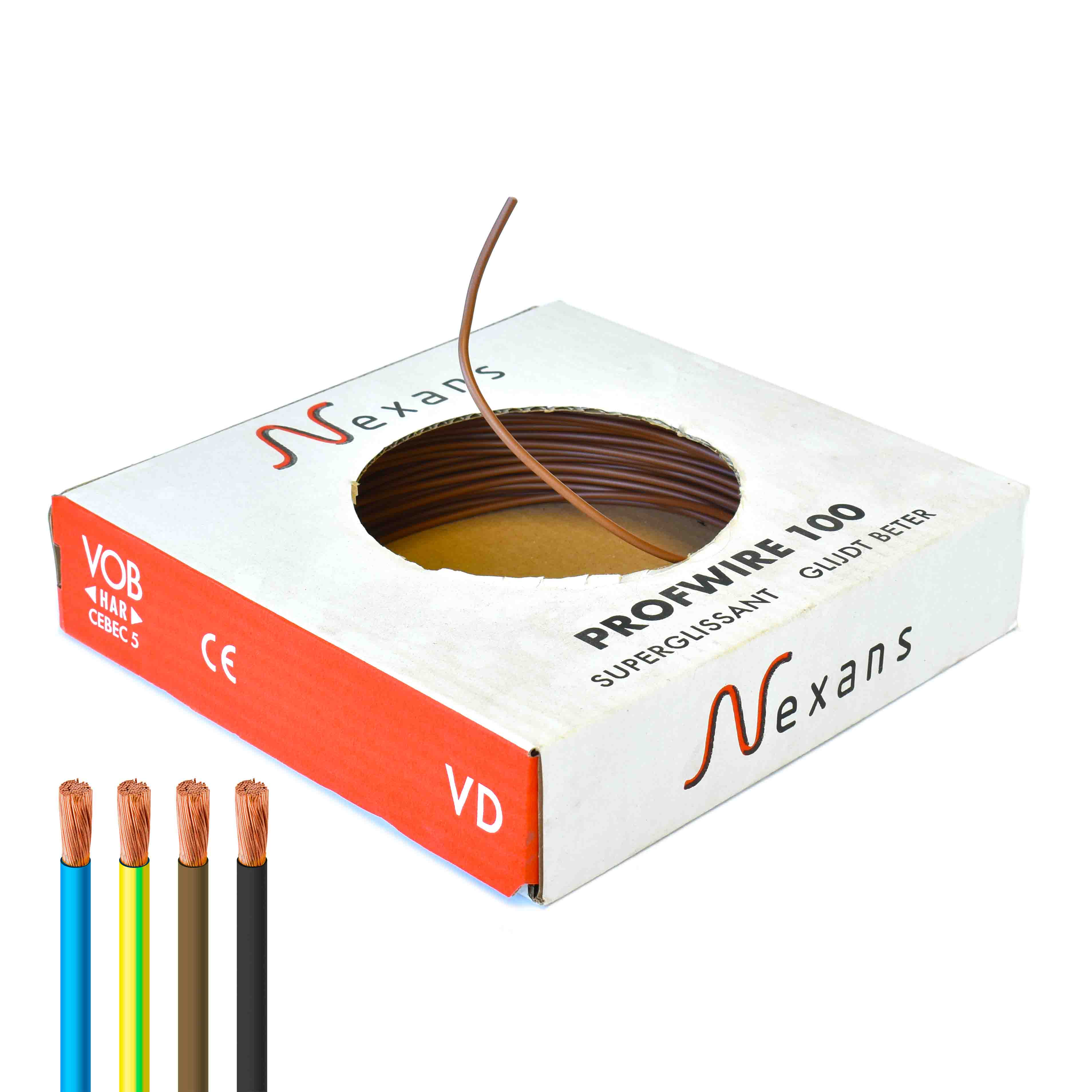 VD draad 1,5 qmm zwart - 100 meter