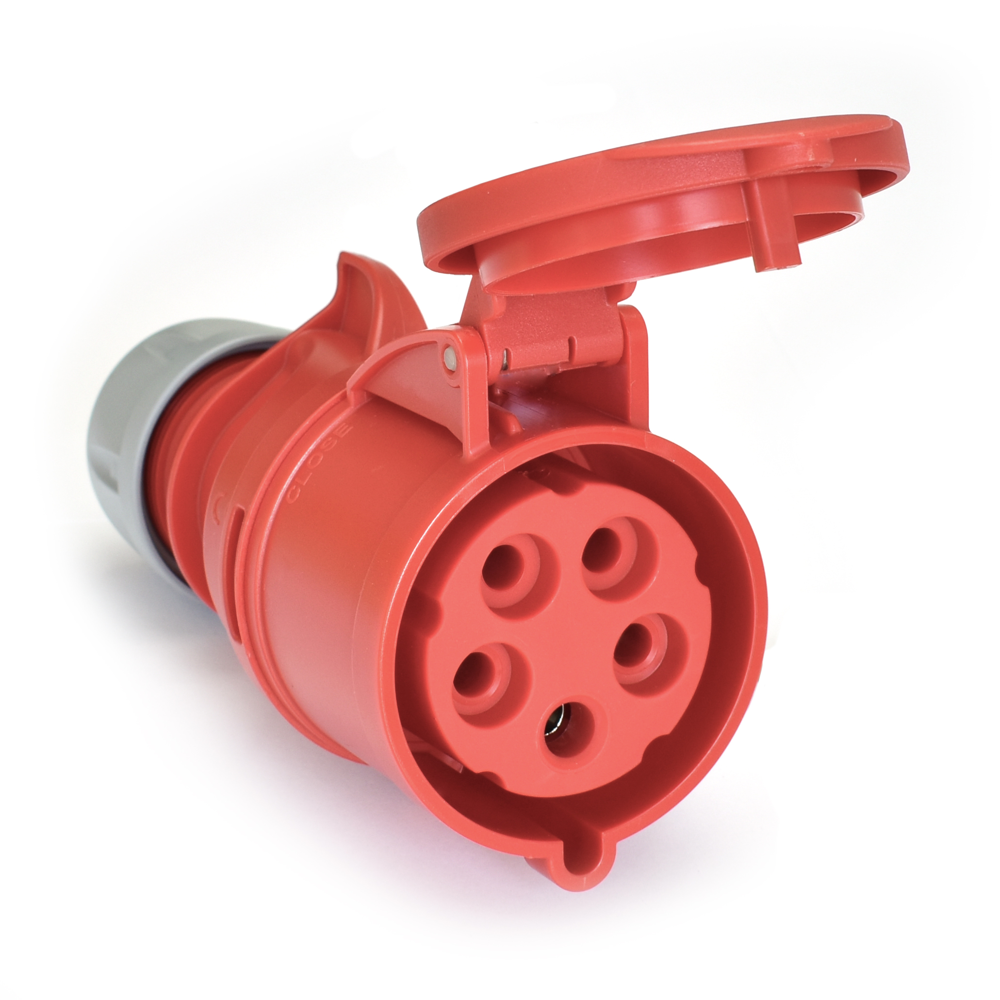 Contrastekker CEE 16A, 4-polig, rood