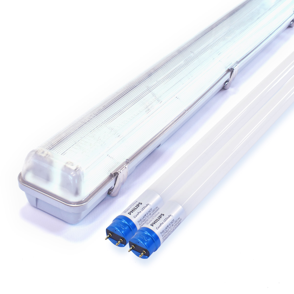 Carrière Beperken verkwistend TL armatuur 2 x 1500mm incl. core 6500K - LED TL Buis met Armatuur - En