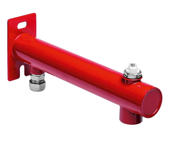 Expansievatbeugel rood gelakt 3-gats
