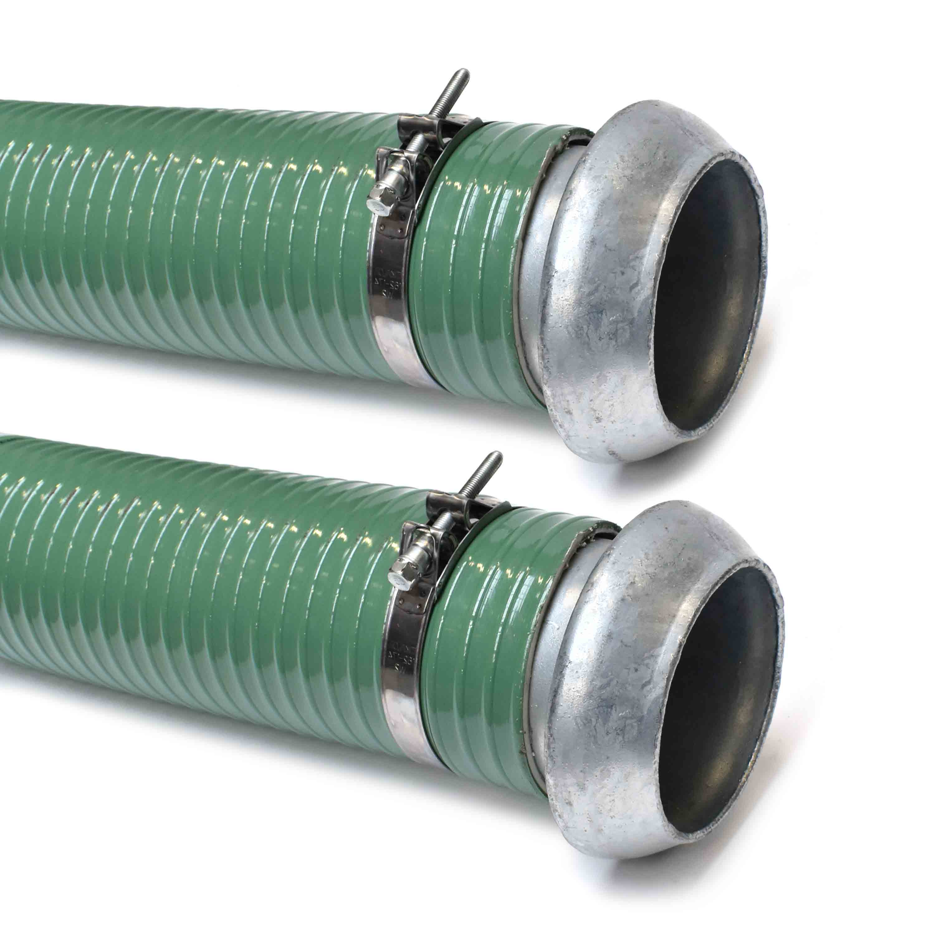 Gierslang koppelset 6" PVC-4 m