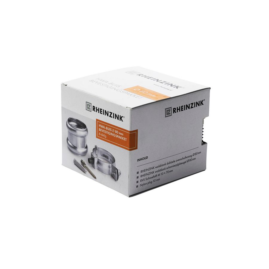Zinken bevestigingsset 80 mm buis