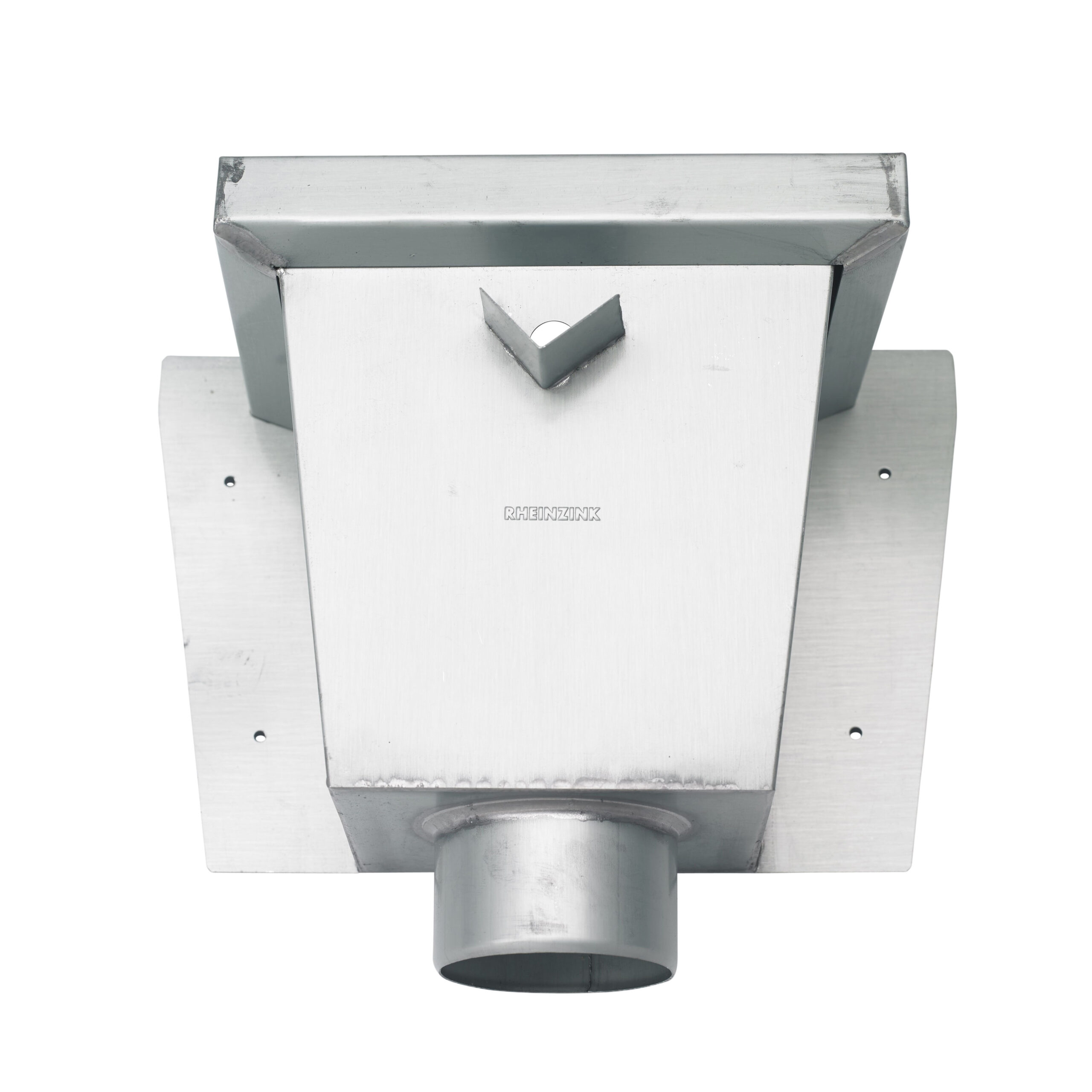 Zinken vergaarbak Vierkant 80 mm