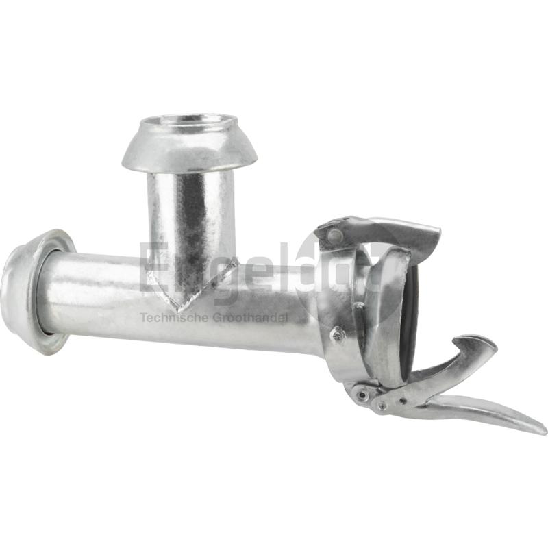 Perrot T-stuk 2x V-deel en 1x M-deel 4"