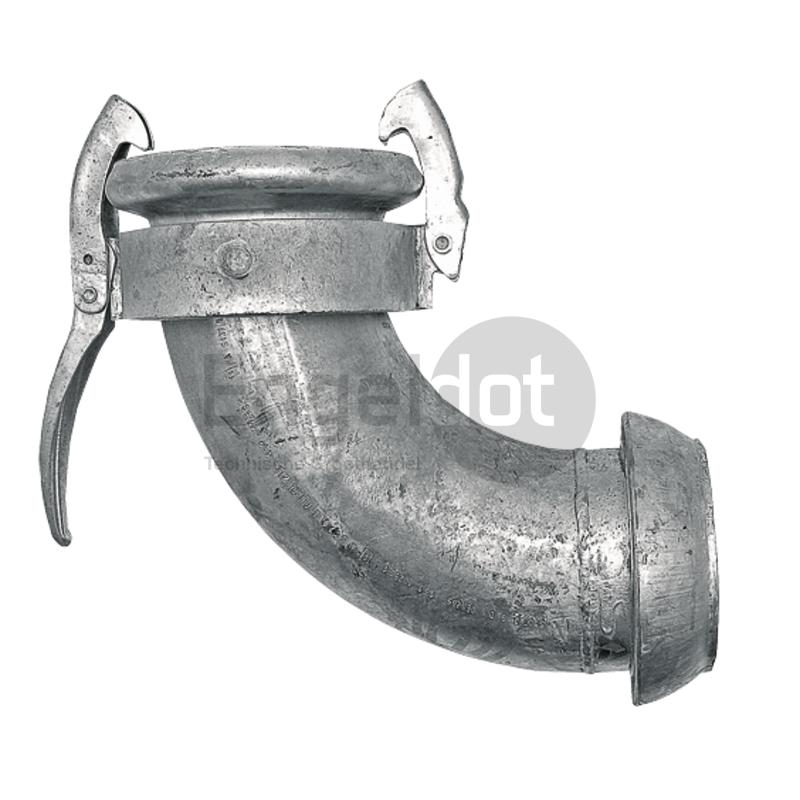 Bocht 90° M-deel 6" met V-deel 6"