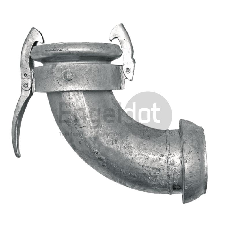 Bocht 90° M-deel 2" met V-deel 2"