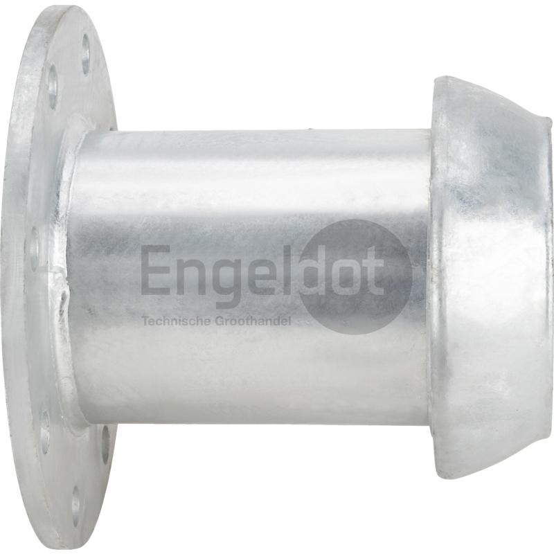 V-deel 2" met rondflens