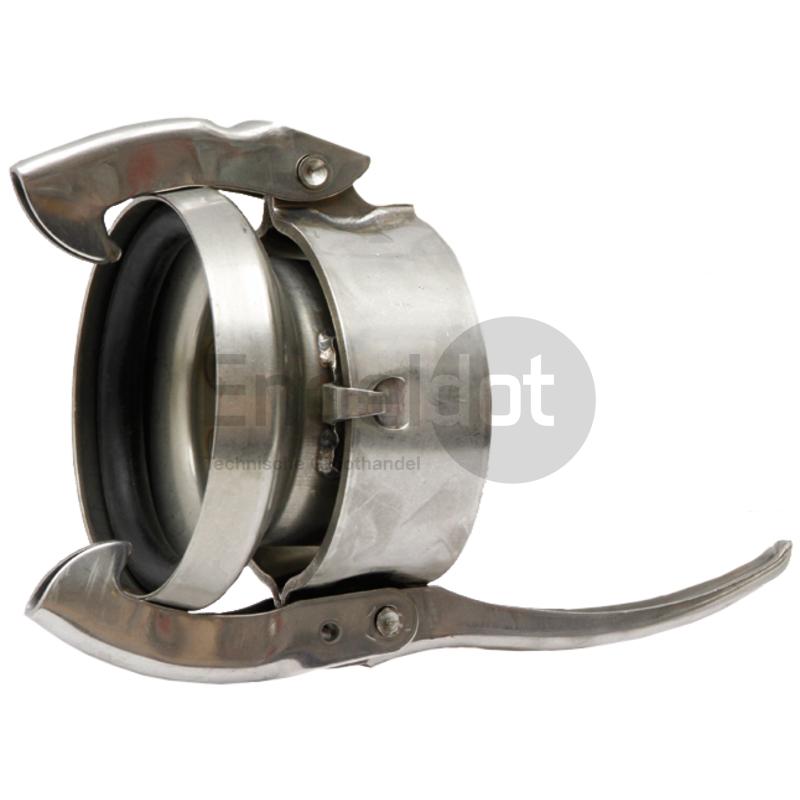 M-deel 4" laskoppeling RVS