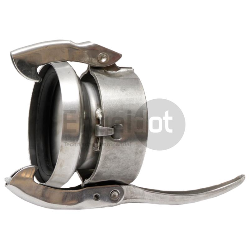 Eindkap M-deel 4" RVS