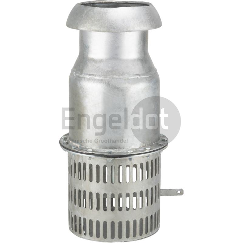 Zuigkorf met V-deel 4" met voetklep