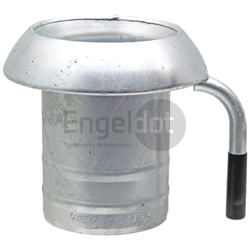 V-deel 8" met slangtule 8" handgreep