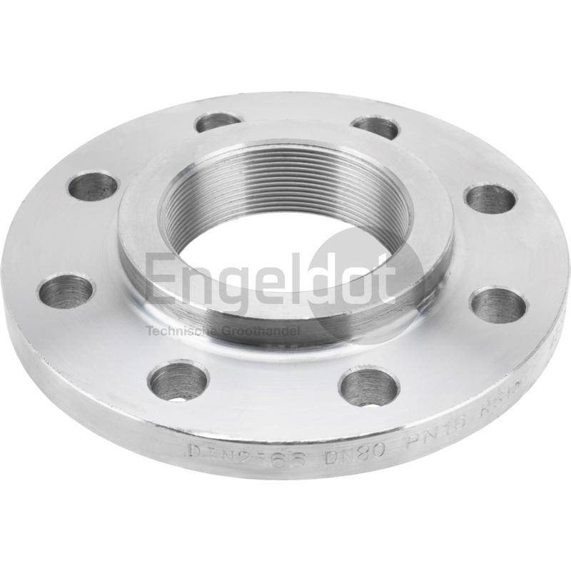 Draadflens staal DN80