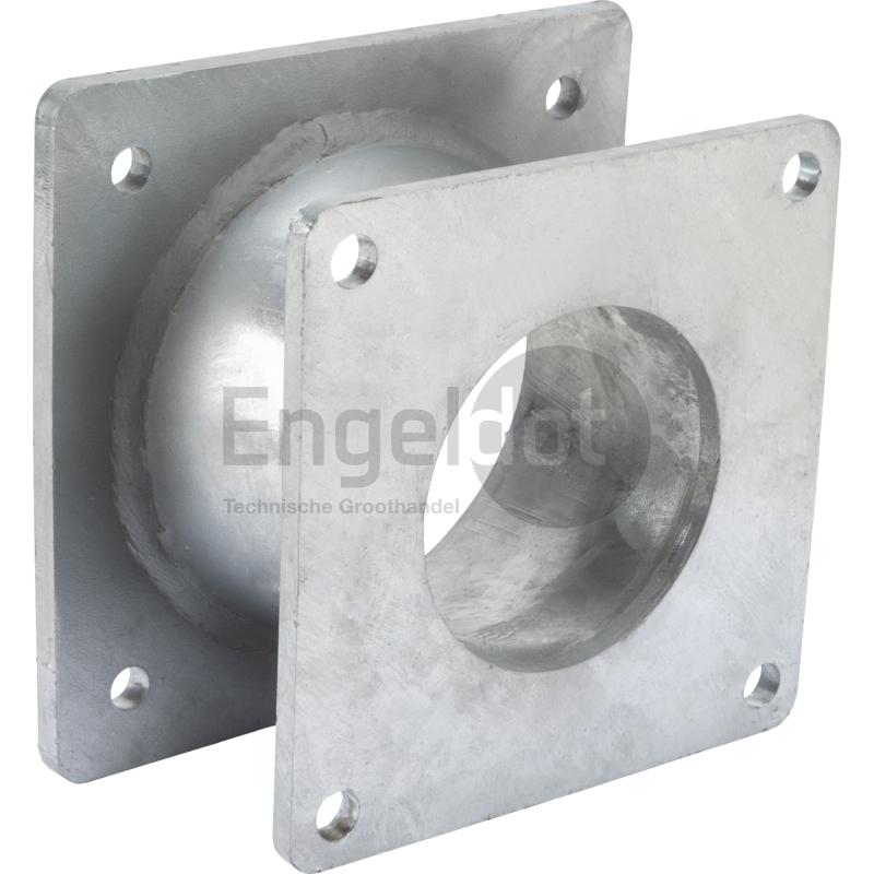 Verloop flens 4" x 6"