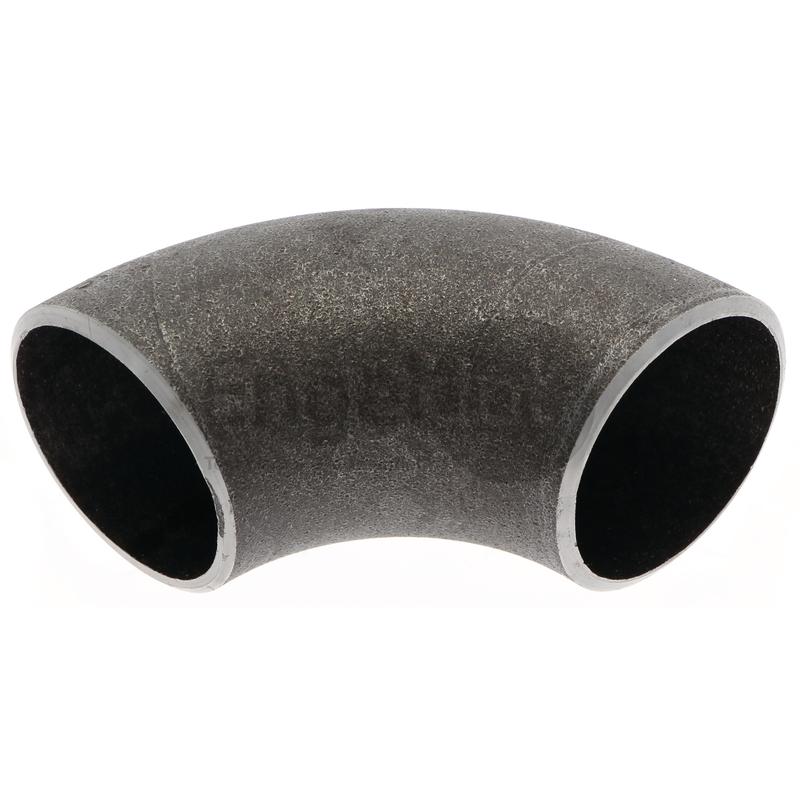 Lasbocht 90° zwart 1 1/2" ø48,3mm