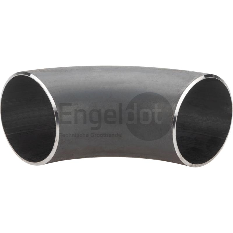 Lasbocht 90° zwart 4" ø101,1mm