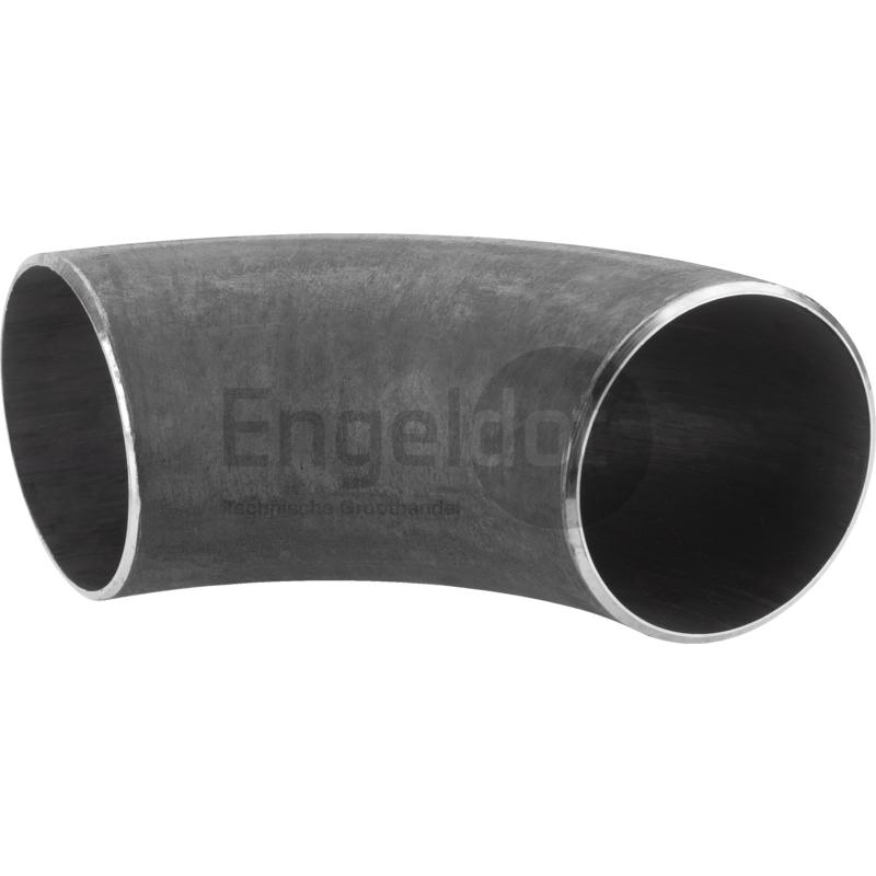 Lasbocht 90° zwart 5 1/4" ø133mm