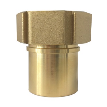 TW slangpilaar 25 mm x 1" bi-dr. messing