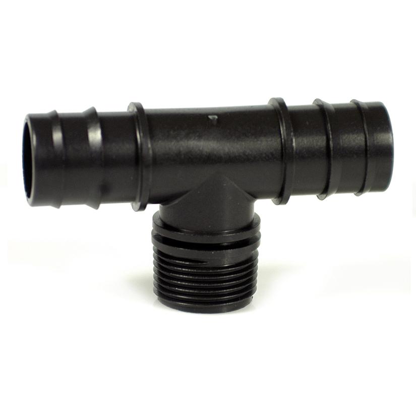 T-stuk PP, 608, 90GR, 16 mm x ¾" x 16 mm