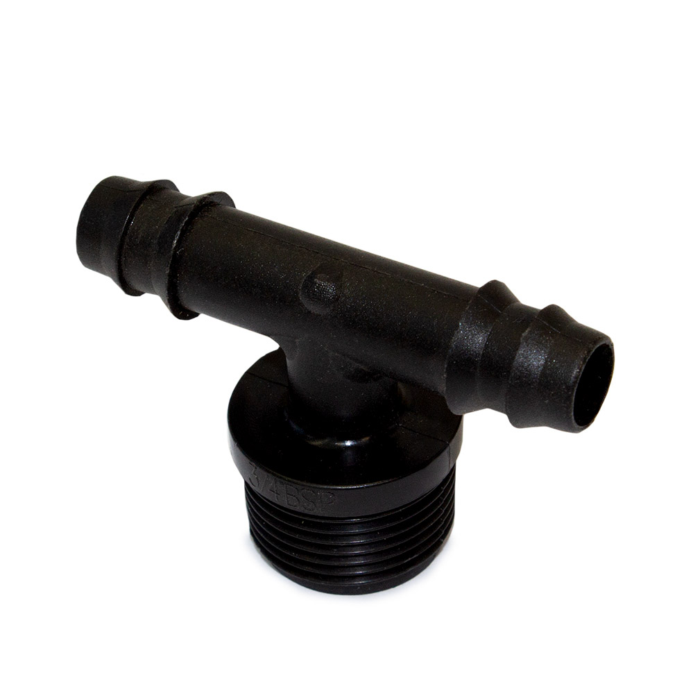 T-stuk PP, 608, 90GR, 16 mm x 3/4" x 16