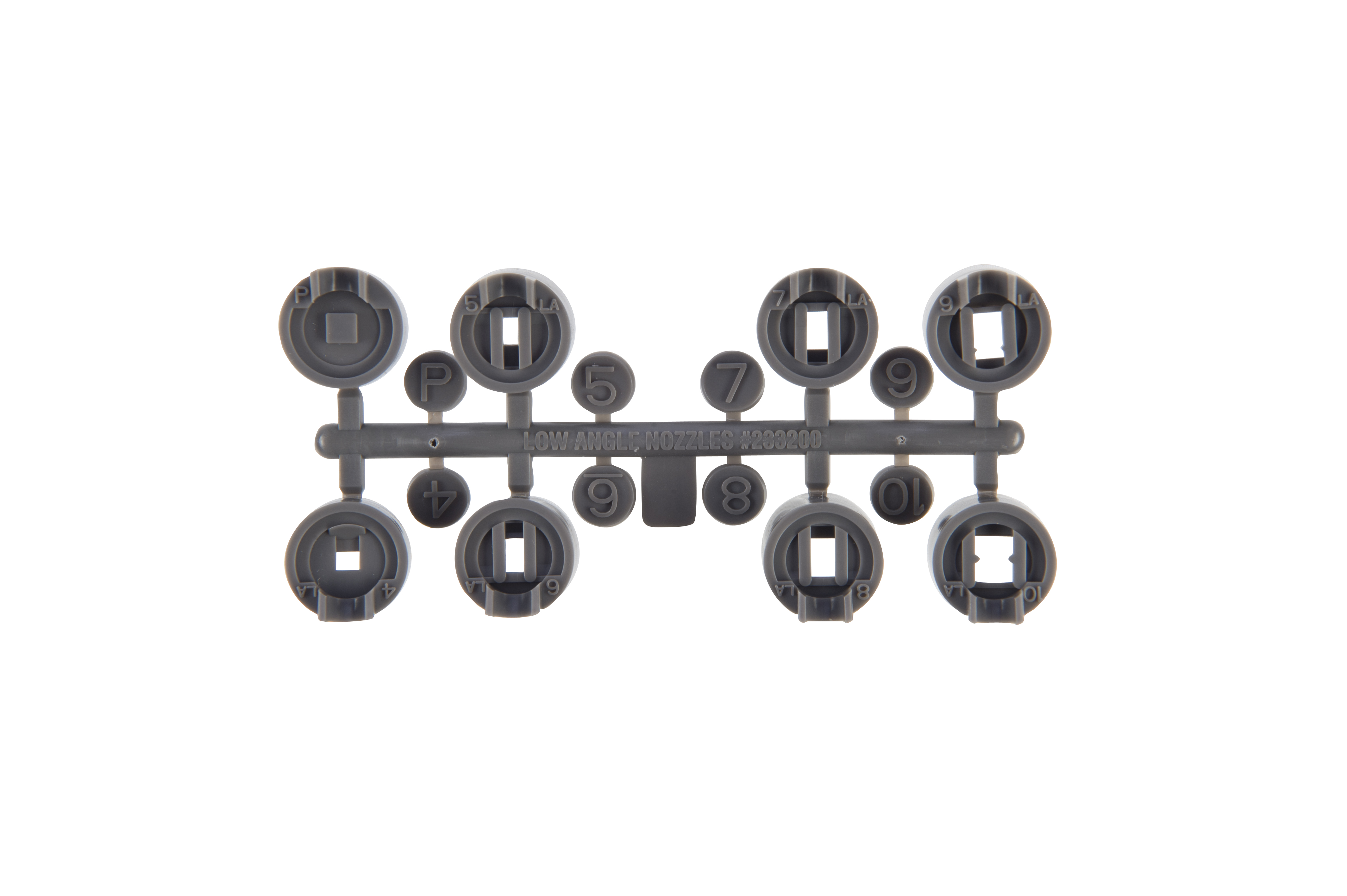 Nozzle set PGP-ADJ Grijs Low Angle