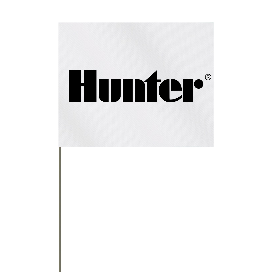 Hunter markeervlaggetje wit/zwart