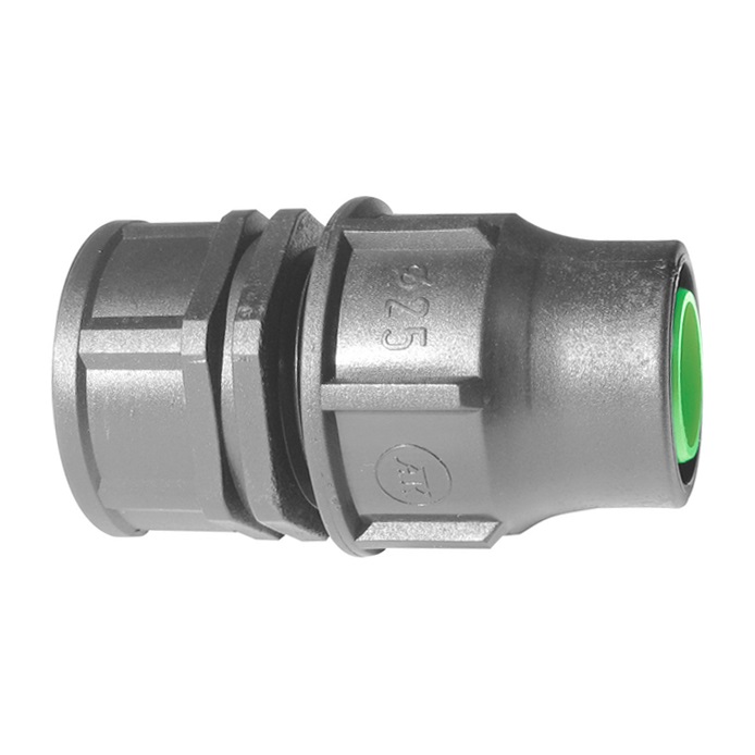 PP drip Rechte koppeling 16 x 3/4" bin.