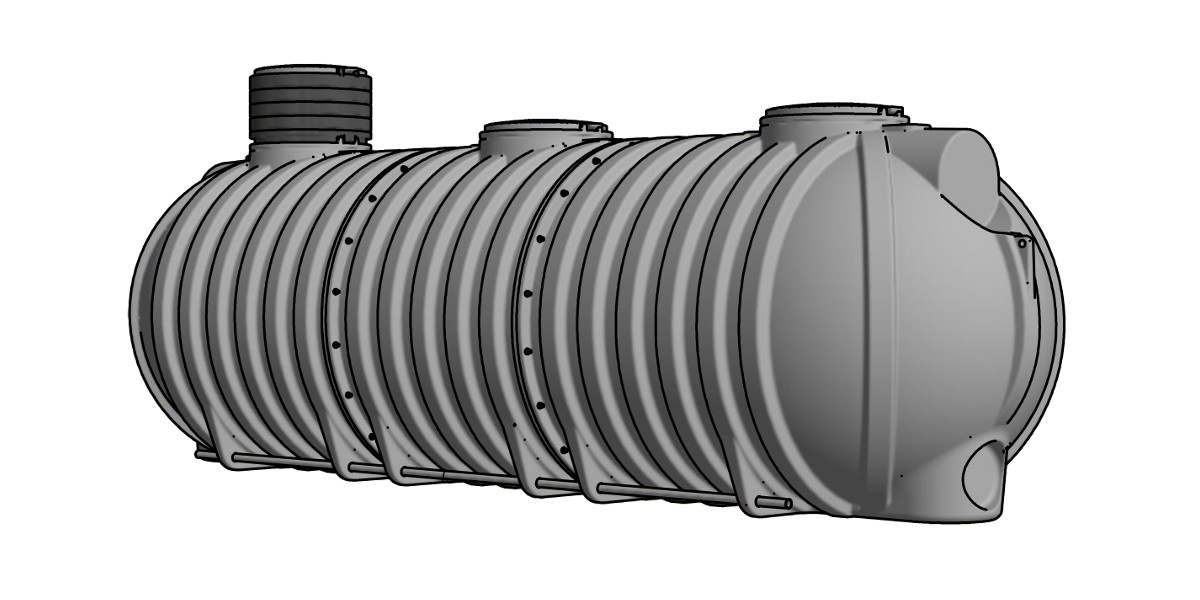 Opslagtank PE serie GHM, 15.000 liter