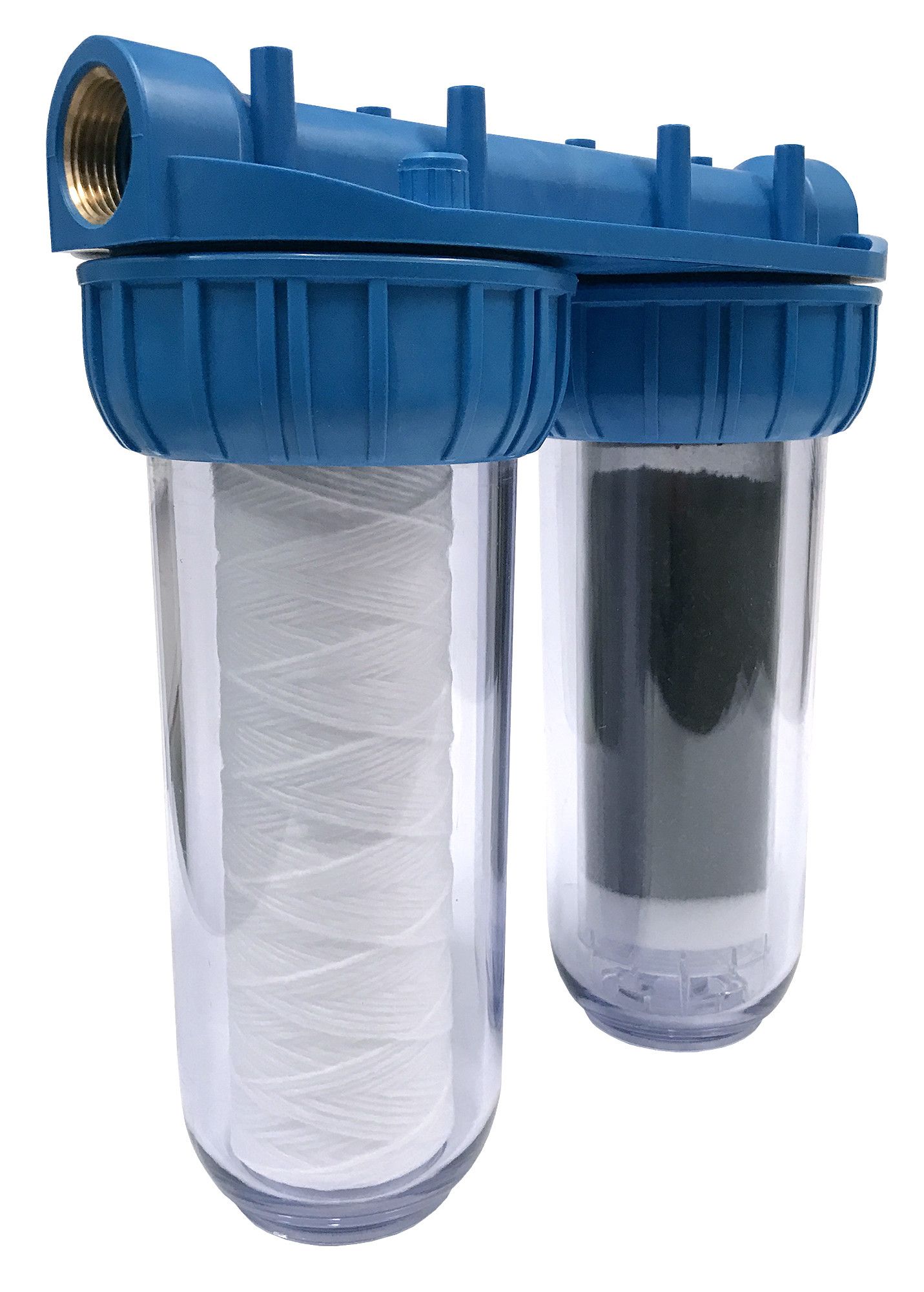 H2Q Duplex filter 10", 3/4" bi-dr.