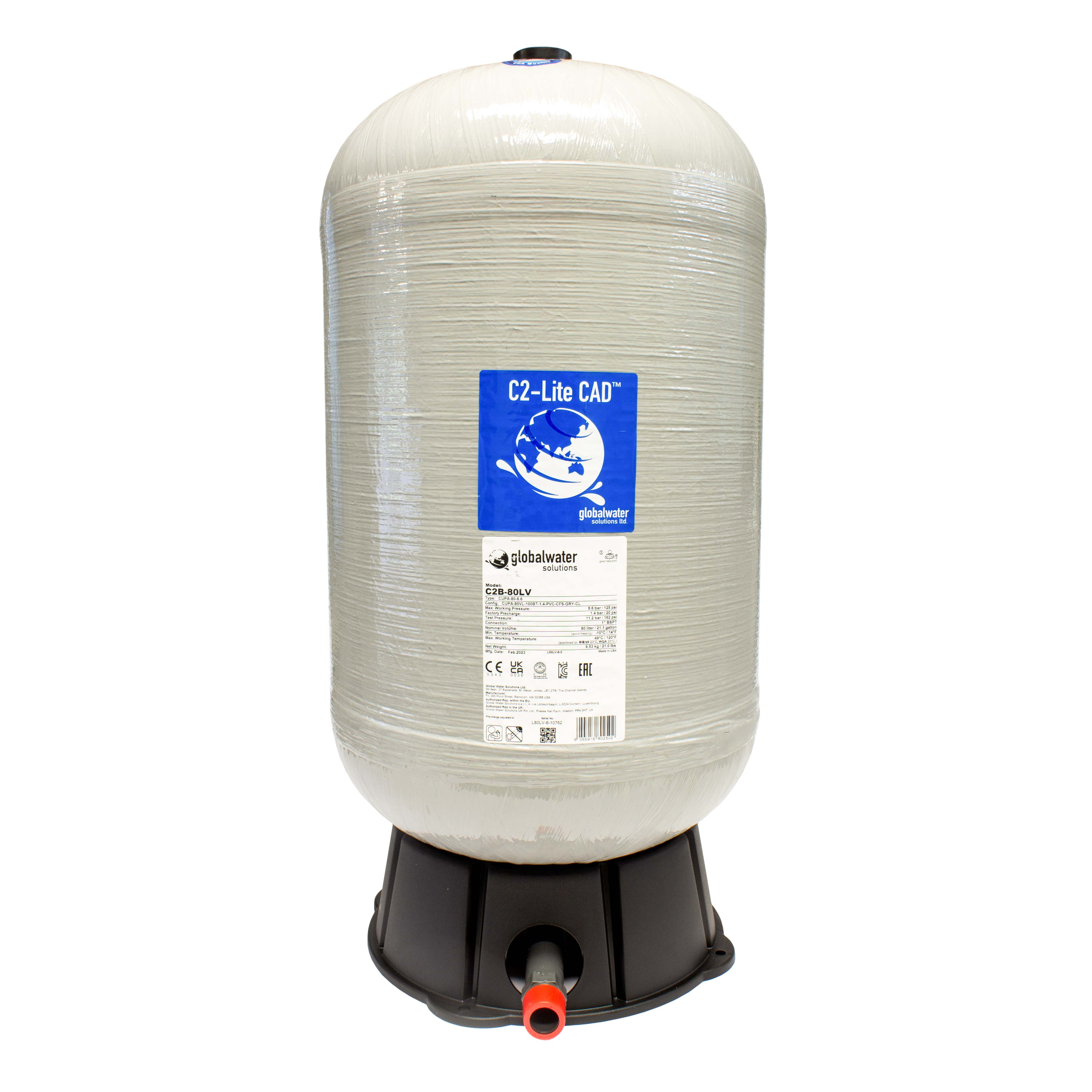 Membraanvat kunststof, 60L, C2-LITE
