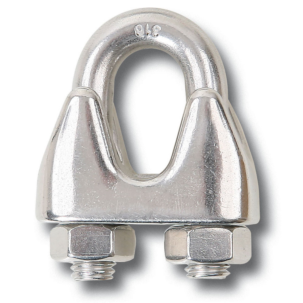 Staaldraadklem type 741, RVS, 5 mm