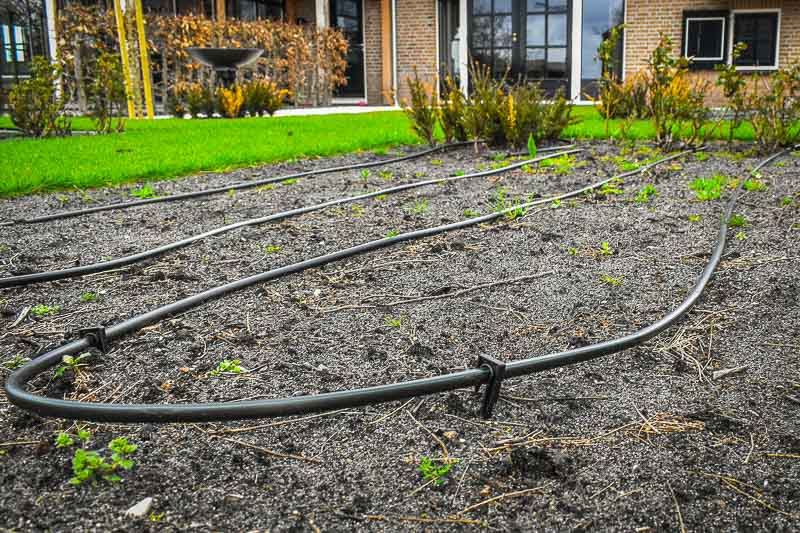 In sommige gevallen is een traditionele druppelslang ook een optie.