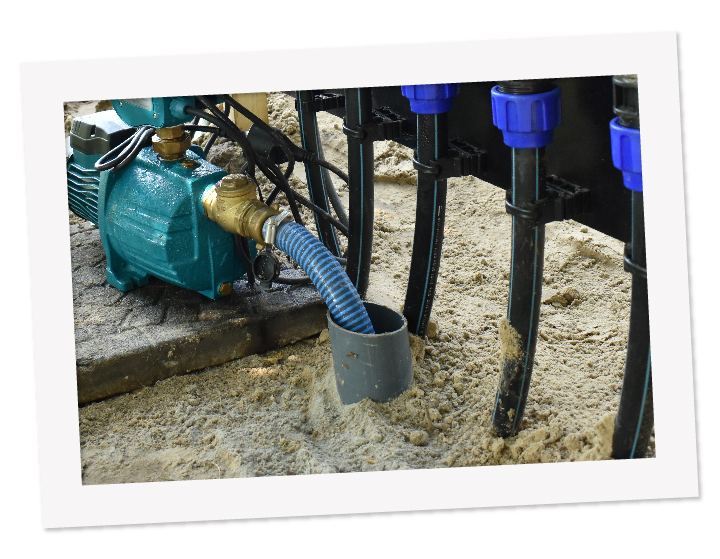 Een waterbron voor tuinberegening