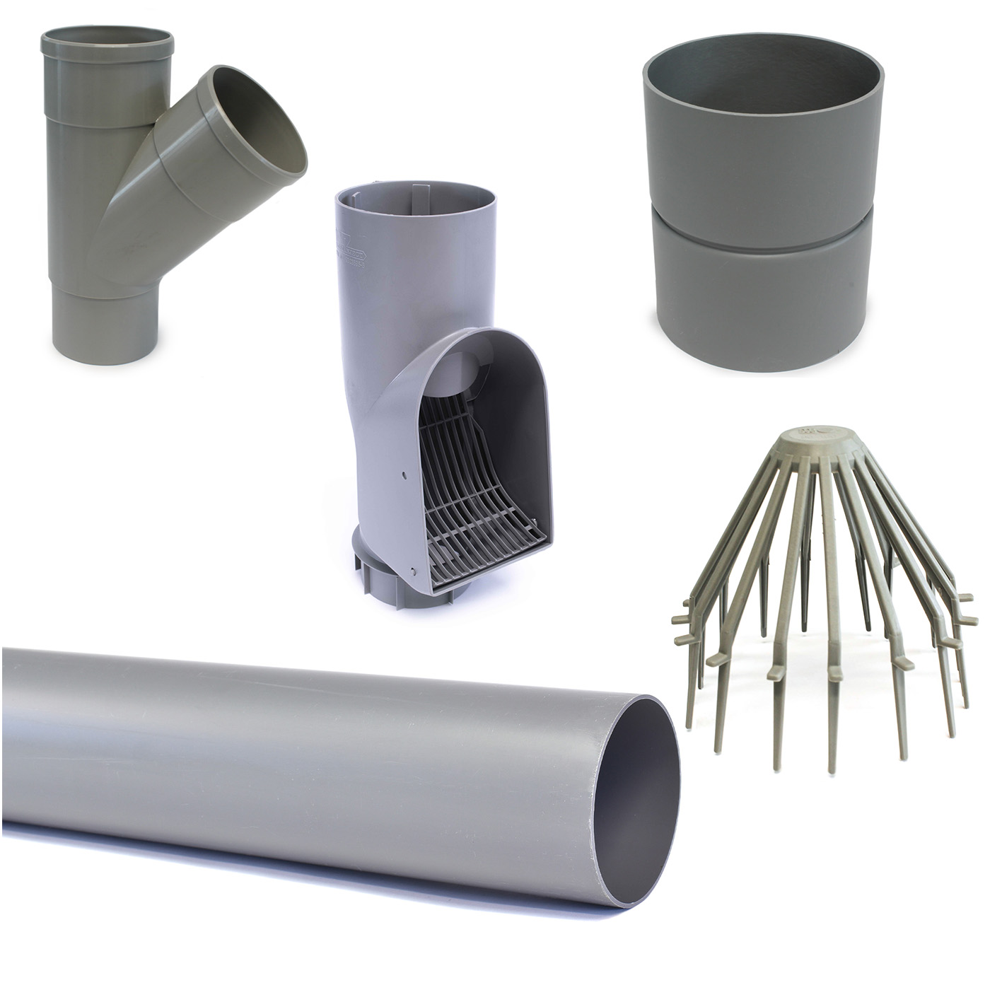 PVC Regenpijp Hulpstukken